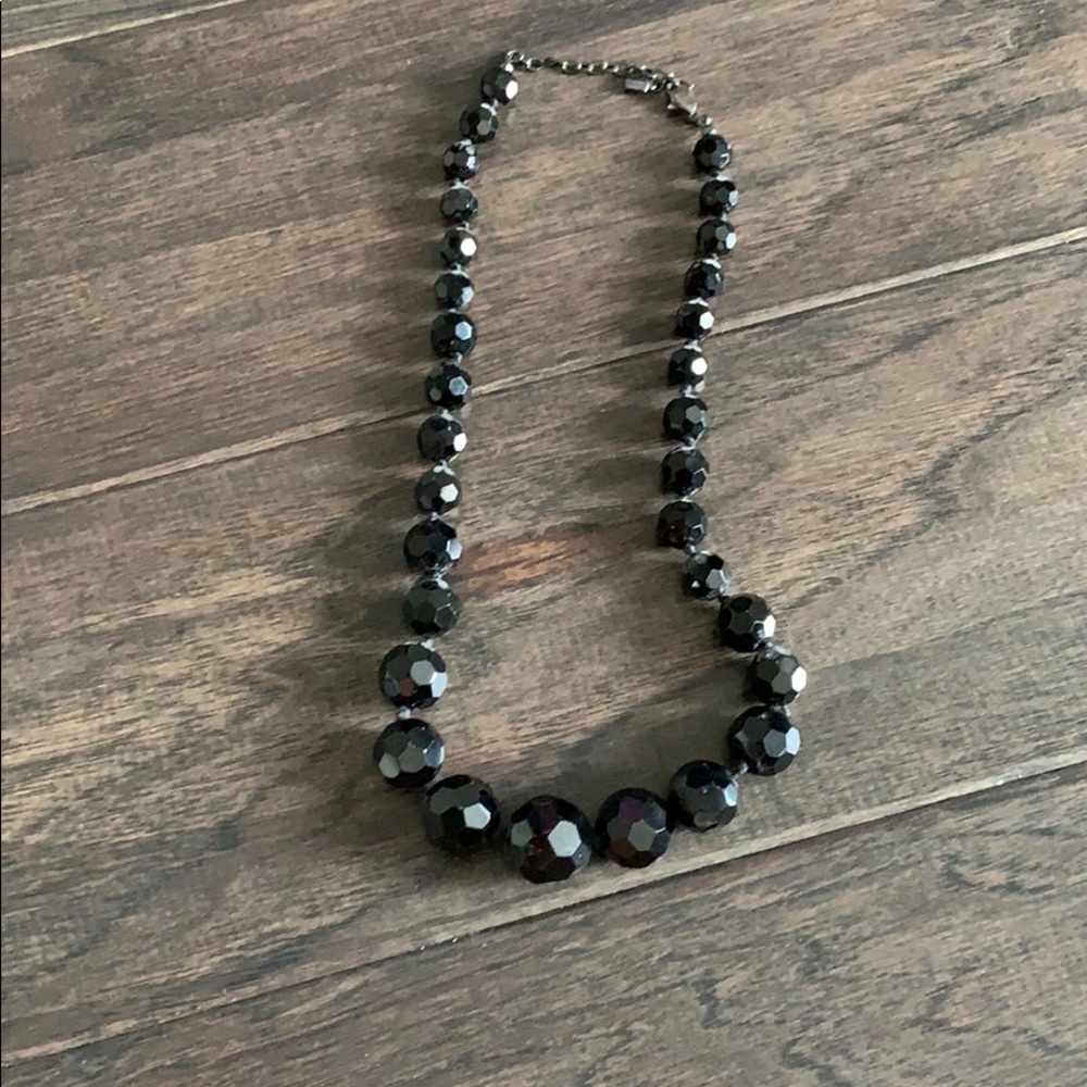Black stone necklace